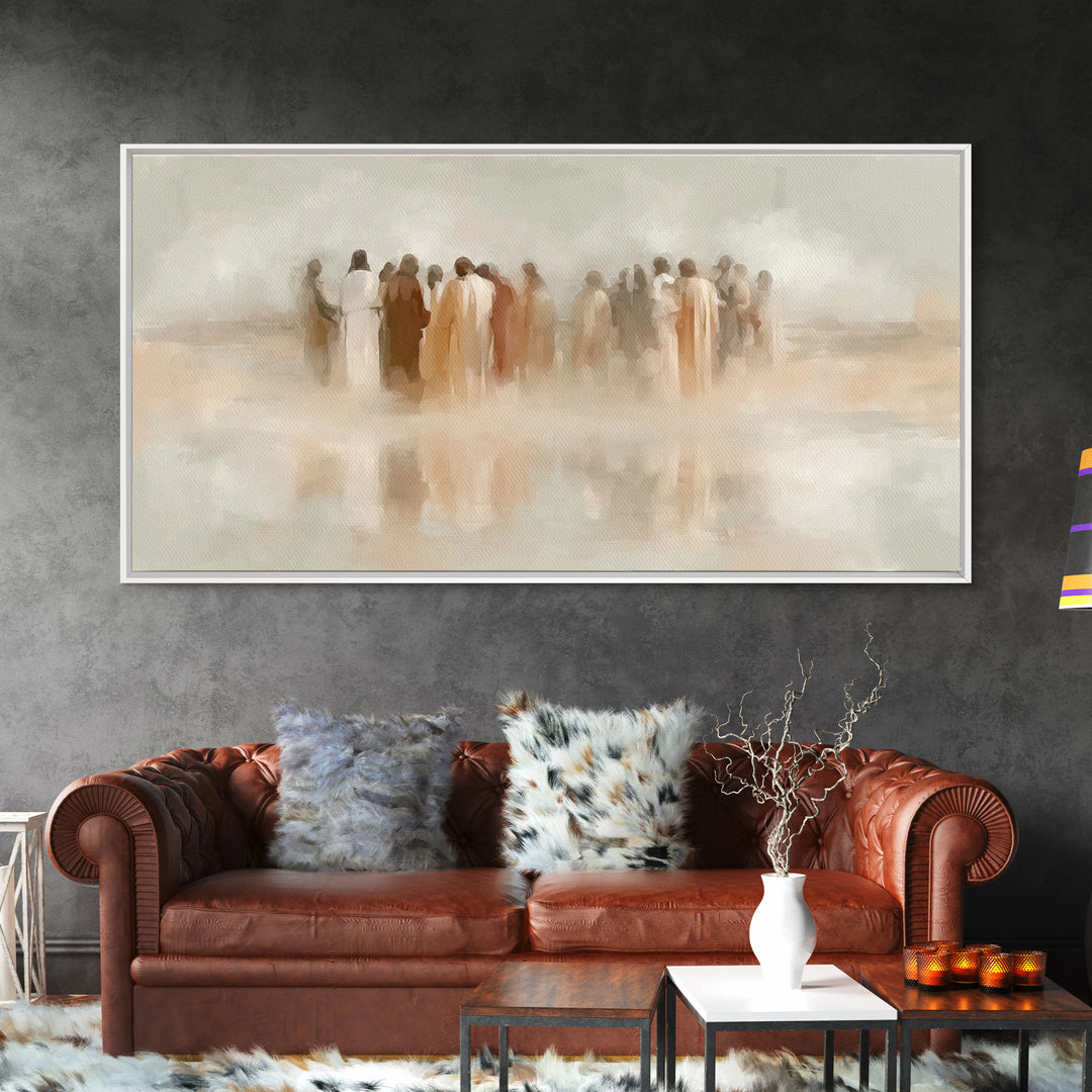 Circle Of Grace – Framed Canvas Print – Christian Art – Christian Wall Art – Jesus Art – Christian Canvas – Christian Gifts