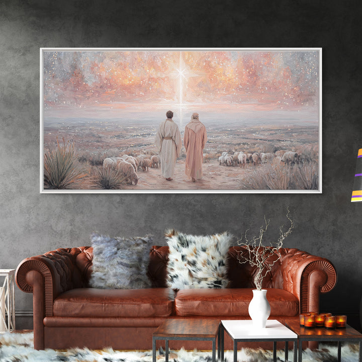 Guiding Star Promise – Framed Canvas Print – Christian Wall Art – Christian Art Canvas – Jesus Christmas Art – Christmas Wall Art – Christi
