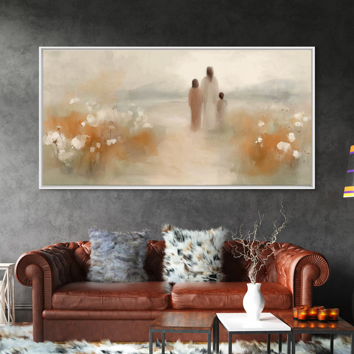 Gentle Path of Grace – Framed Canvas Print – Christian Wall Art – Christian Art Canvas – Jesus Painting – Christian Art – Christian Gift Id