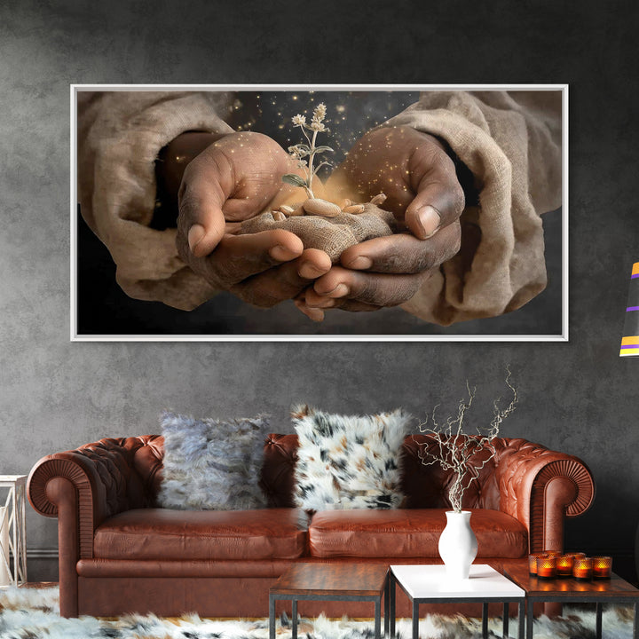 Promise of New Life | Framed Canvas Print | Christian Art Canvas | Christian Gift | Christian Wall Art | Christian Art | Jesus Painting