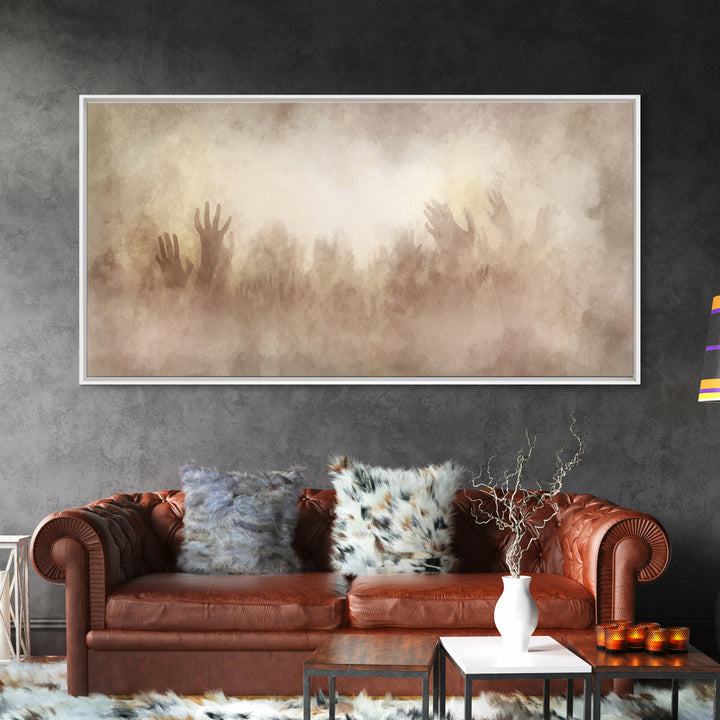 Clouds Of Glory – Framed Canvas Print – Christian Wall Art – Abstract Christian Art – Christian Art Canvas – Christmas Art Prints