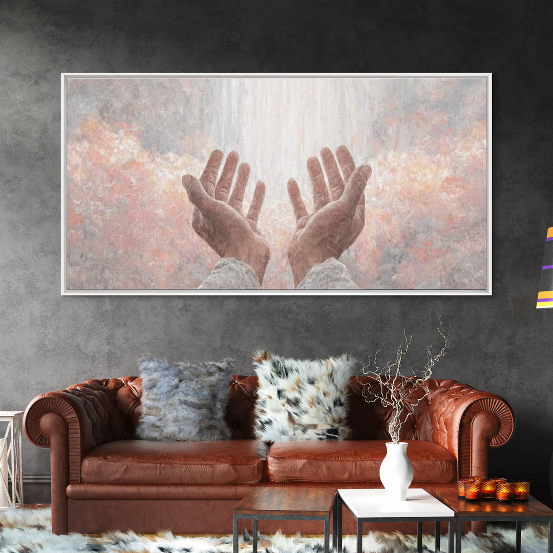 Shining Presence – Framed Canvas Print – Christian Art Canvas – Christian Art Work – Modern Christian Art – Christmas Wall Art