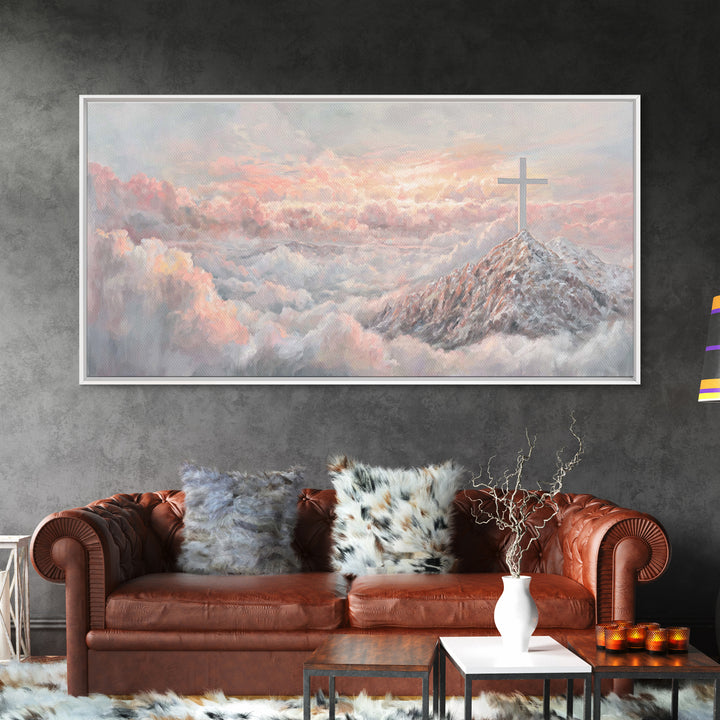 Graceful Offering – Framed Canvas Print – Christian Wall Art – Christian Painting – Christian Art Canvas – Christian Christmas Art