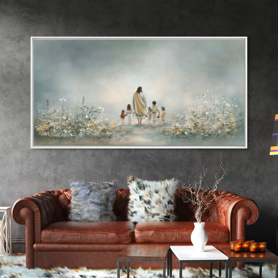 Morning Promise – Framed Canvas Print – Christian Art Canvas – Jesus Painting – Christian Wall Art – Minimalist Christian Art – Christian G
