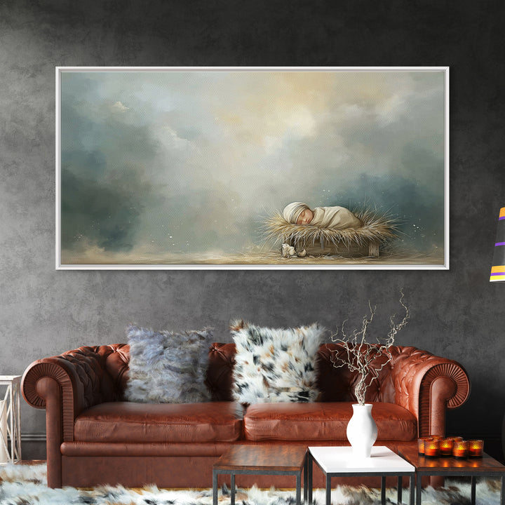 Gentle Kingdom – Framed Canvas Print – Christian Wall Art – Christian Art Canvas – Jesus Painting – Modern Christian Art – Christian Decor