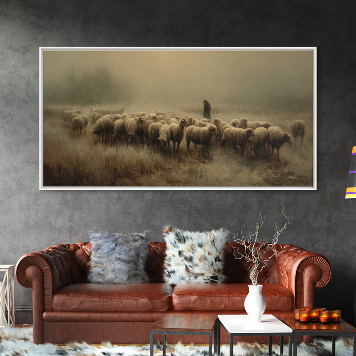Dawn Shepherd – Framed Canvas Print – Christian Painting – Christian Art Canvas – Moody Christian Art – Christian Wall Art – Large Christia