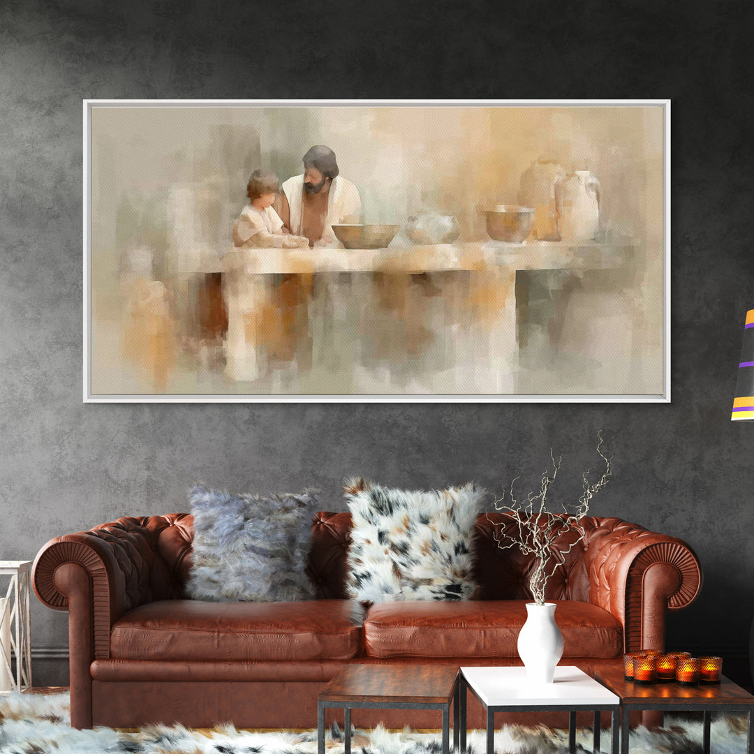 Gentle Hands Of Hope – Framed Canvas Print – Christian Art Canvas – Jesus Painting – Christian Wall Art – Christian Decor – Subtle Christia