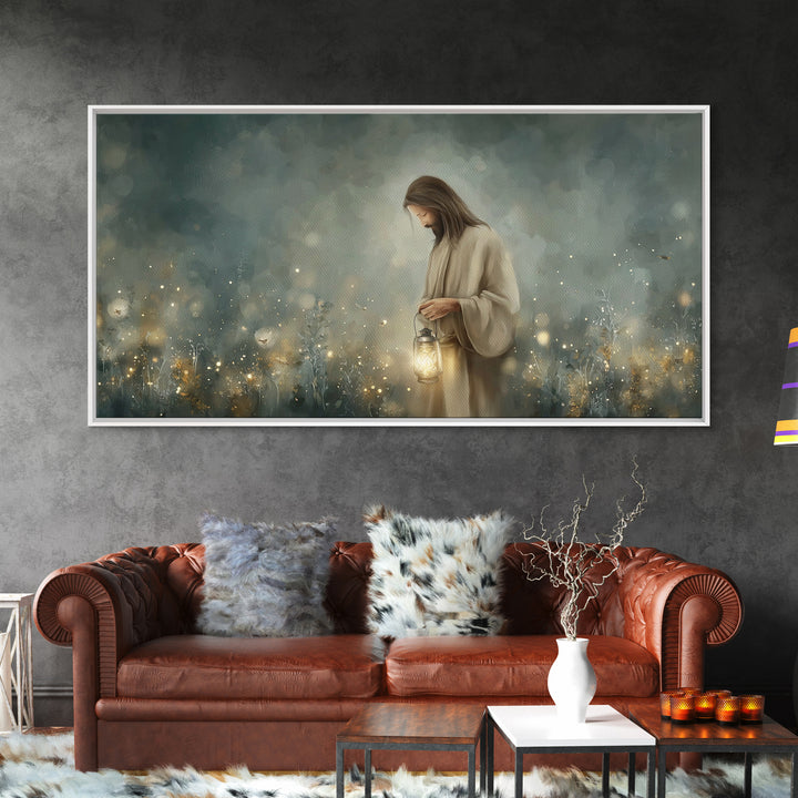 Field Of Wonder | Framed Canvas Print | Christian Art Canvas | Jesus Painting | Christian Wall Art | Christian Decor | Modern Christian Art