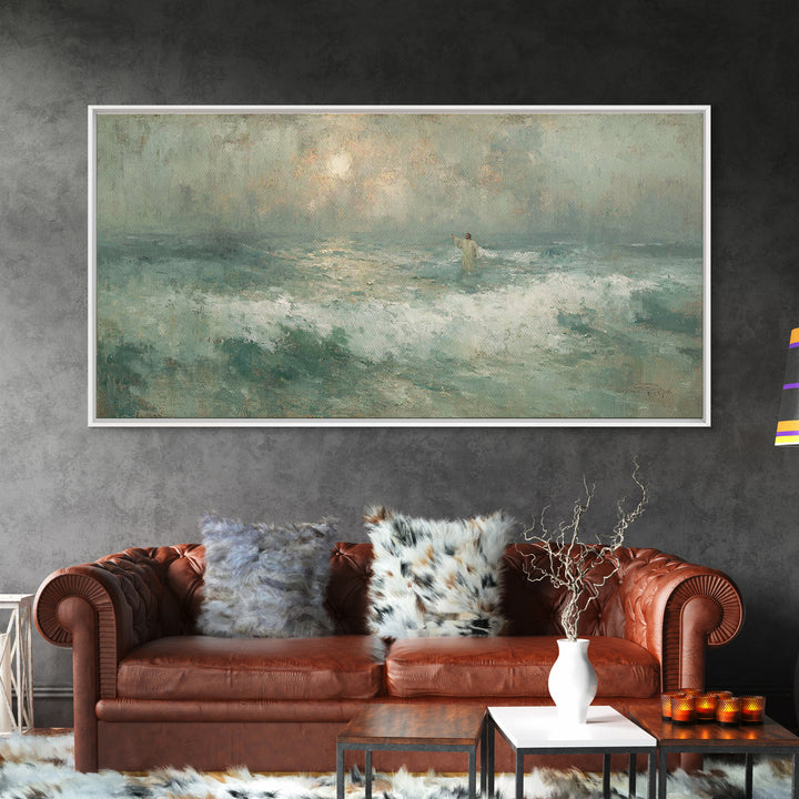 Arms Of Salvation – Framed Canvas Print – Christian Wall Art – Jesus Painting – Large Christian Painting – Christian Art Canvas – Christian