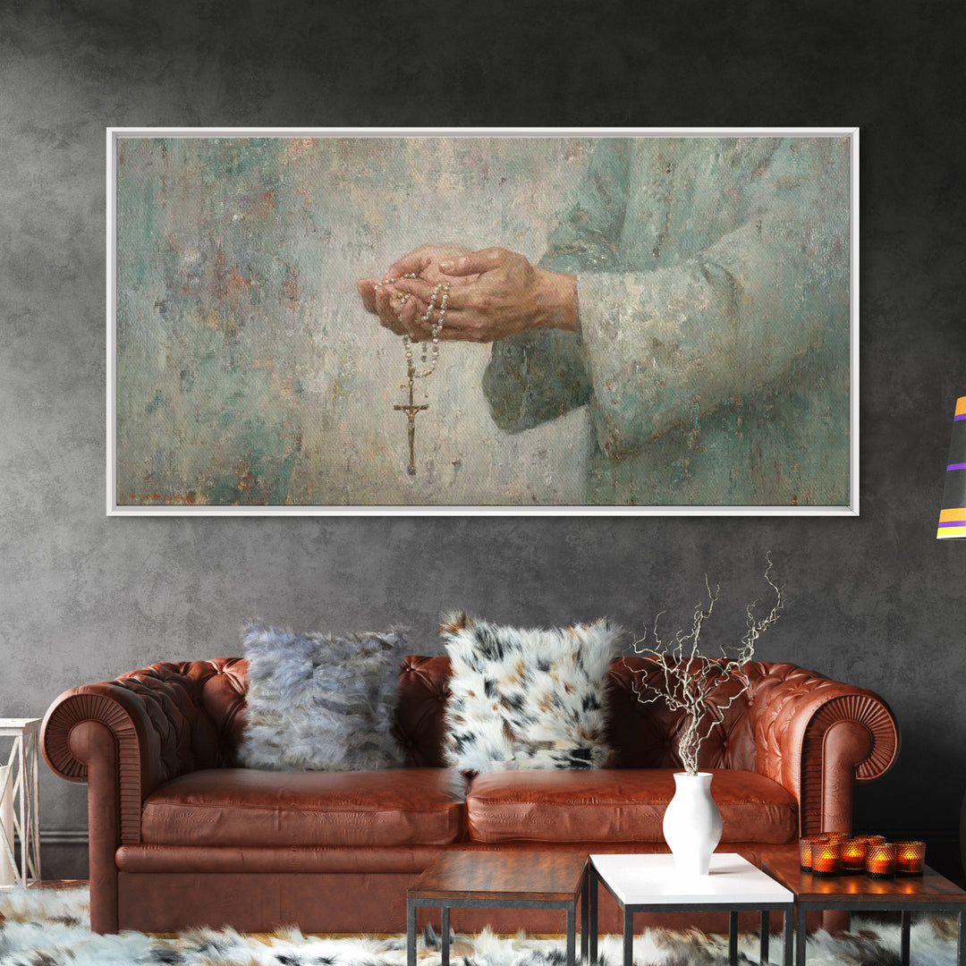 Guiding Prayer – Framed Canvas Print – Christian Wall Art – Christian Art Canvas – Christian Decor – Modern Christian Art – Subtle Christia