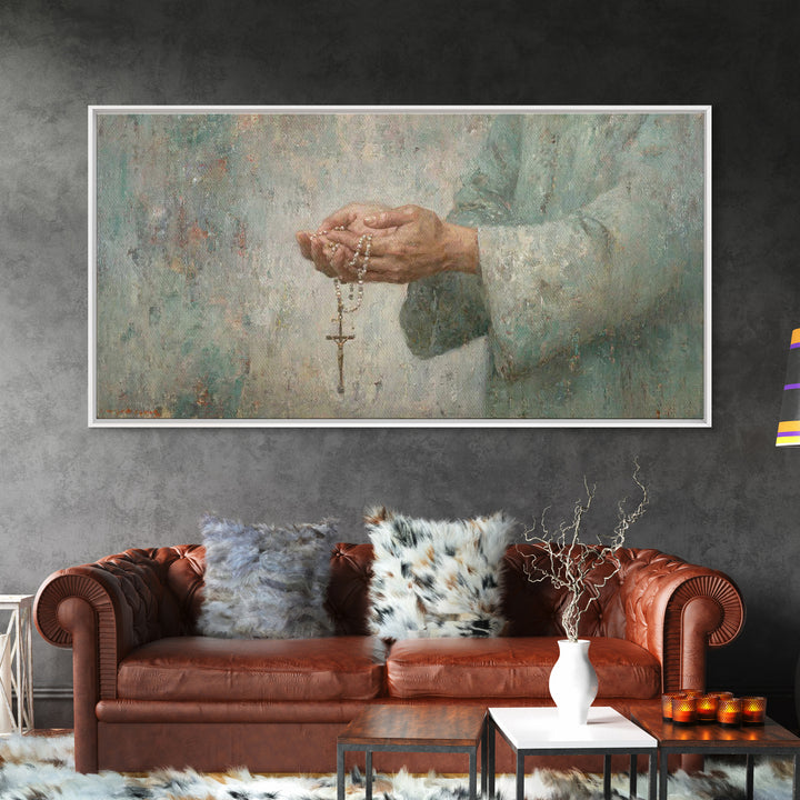 Guiding Prayer – Framed Canvas Print – Christian Wall Art – Christian Art Canvas – Christian Decor – Modern Christian Art – Subtle Christia
