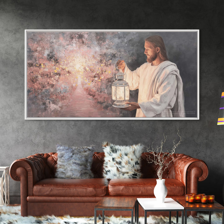 Path of Glory – Framed Canvas Print – Jesus Painting – Christian Wall Art – Christian Art Canvas – Christian Christmas
