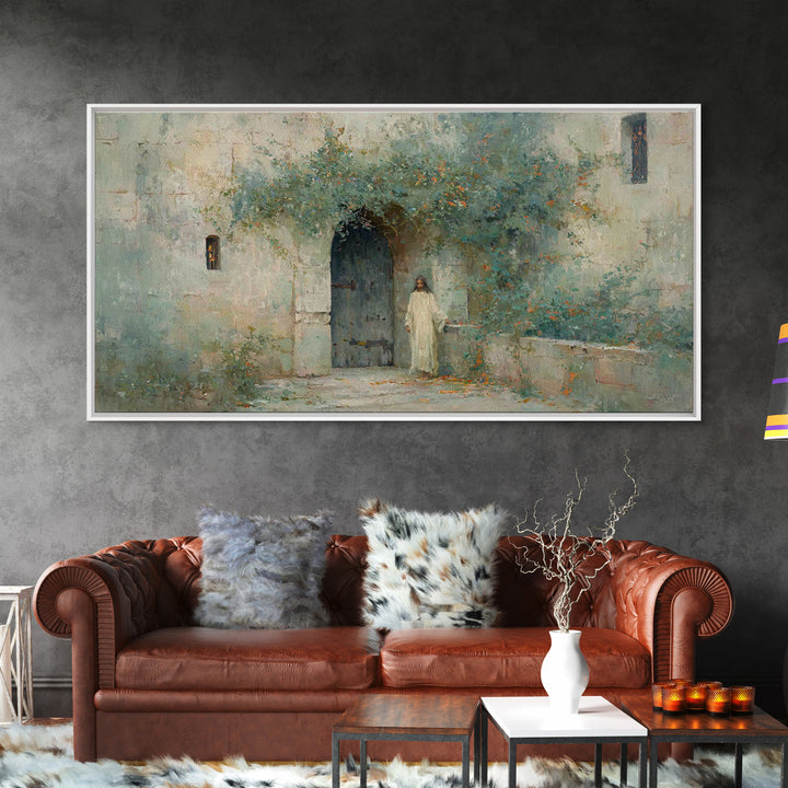Quiet Calling, Framed Canvas Print, Christian Wall Art, Christian Art Canvas, Jesus Painting, Moody Christian Art, Christian Home Decor