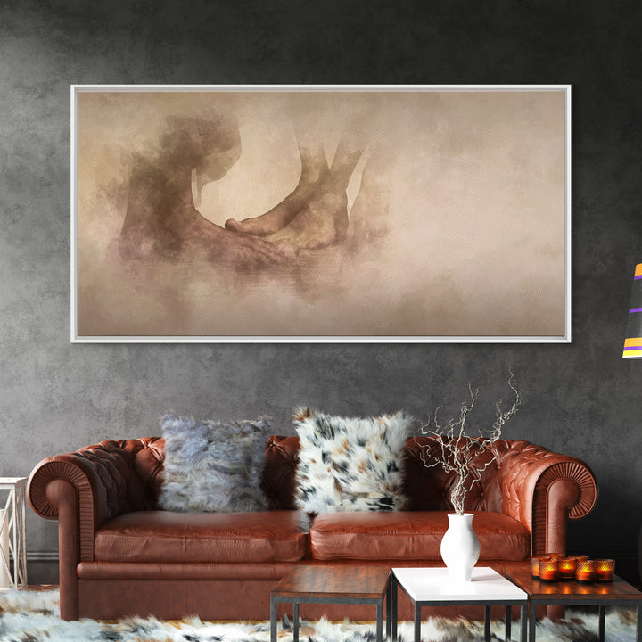 Sacred Steps, Framed Canvas Print, Christian Art Canvas, Christian Wall Art, Christian Painting, Subtle Christian Art, Christian Art Gift