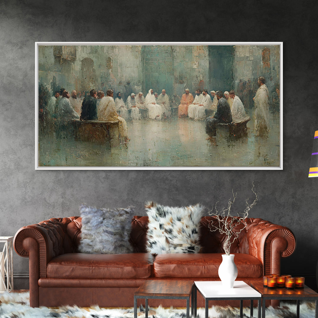 Circle Of Wisdom – Framed Canvas Print – Christian Wall Art – Christian Art Canvas – Jesus Painting – Modern Christian Art – Christian Gift
