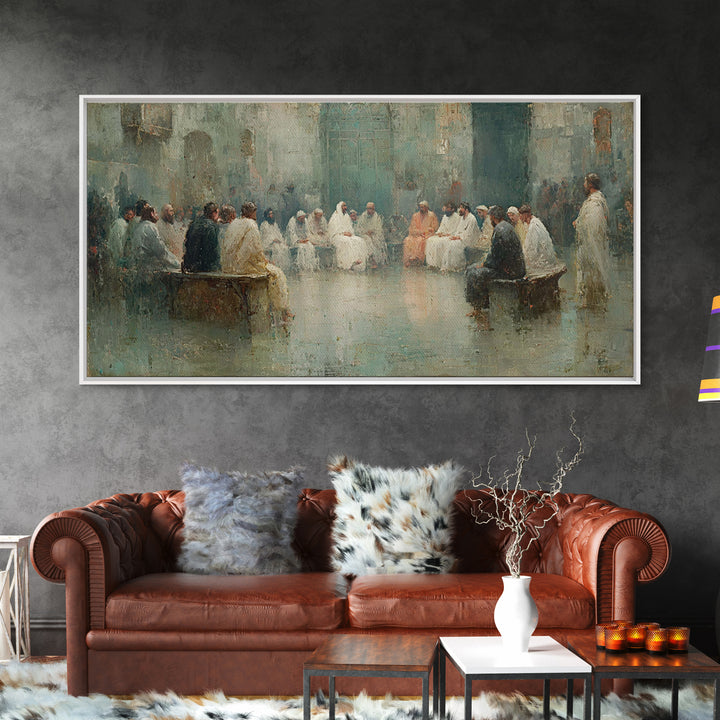 Circle Of Wisdom – Framed Canvas Print – Christian Wall Art – Christian Art Canvas – Jesus Painting – Modern Christian Art – Christian Gift
