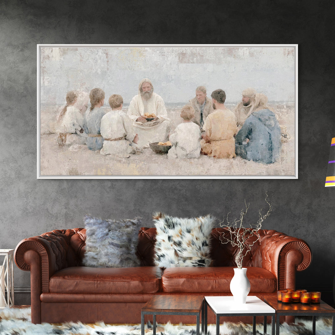 Crown Of Dawn – Framed Canvas Print – Jesus Painting – Christian Wall Art – Large Christian Painting – Christian Art Canvas – Christian Dec