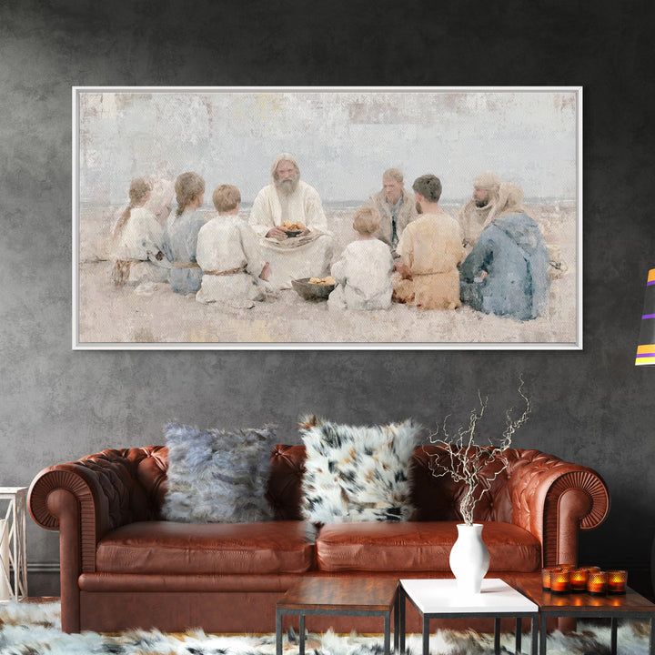 Crown Of Dawn – Framed Canvas Print – Jesus Painting – Christian Wall Art – Large Christian Painting – Christian Art Canvas – Christian Dec