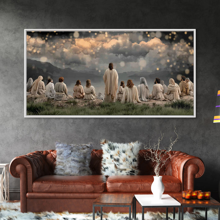 Dawn Of Mercy – Framed Canvas Print – Christian Wall Art – Jesus Painting – Christian Art Canvas – Christian Christmas Art – Christian Deco