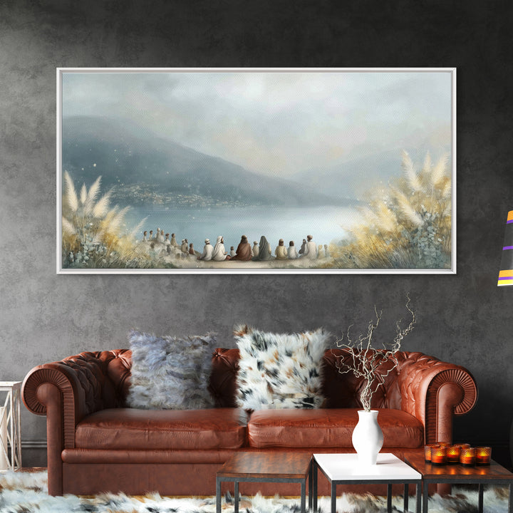 Harbor Of Light – Framed Canvas Print – Christian Art Canvas – Christian Wall Art – Jesus Painting – Modern Christian Art – Christmas Art P