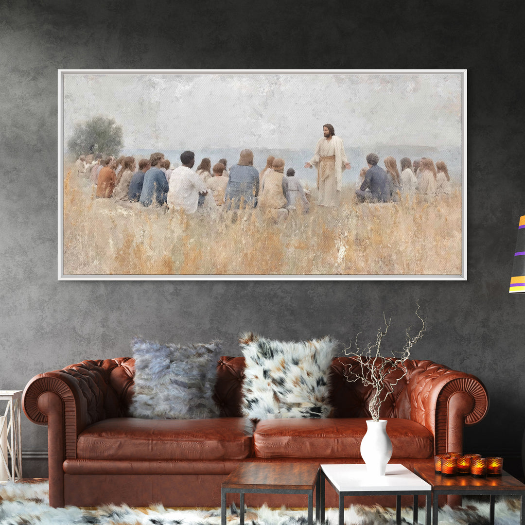 Quiet Revelation – Framed Canvas Print – Christian Art Canvas – Jesus Painting – Moody Christian Art – Christian Wall Art – Christian Chris
