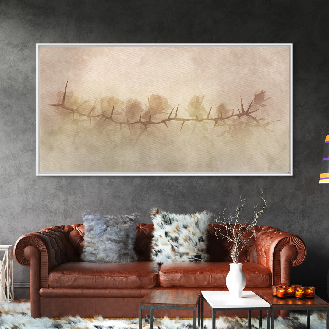 Thorns Of Redemption – Framed Canvas Print – Christian Wall Art – Christian Art Canvas – Abstract Christian Art – Christian Gift Ideas – Ch