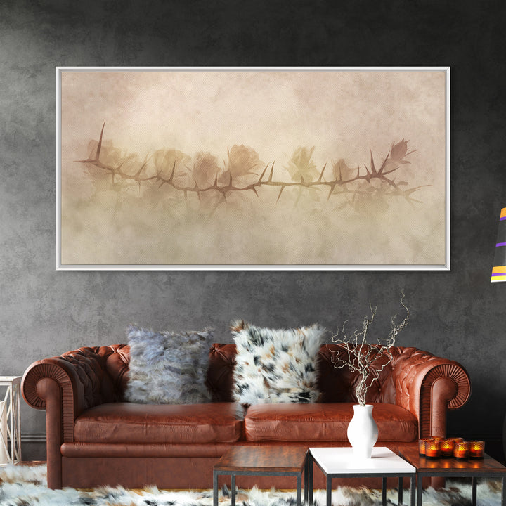Thorns Of Redemption – Framed Canvas Print – Christian Wall Art – Christian Art Canvas – Abstract Christian Art – Christian Gift Ideas – Ch