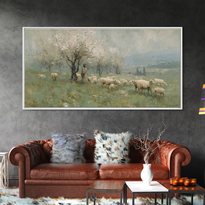 Valley Of Guidance – Framed Canvas Print – Christian Wall Art – Christian Art Canvas – Jesus Painting – Vintage Christian Art – Christian D