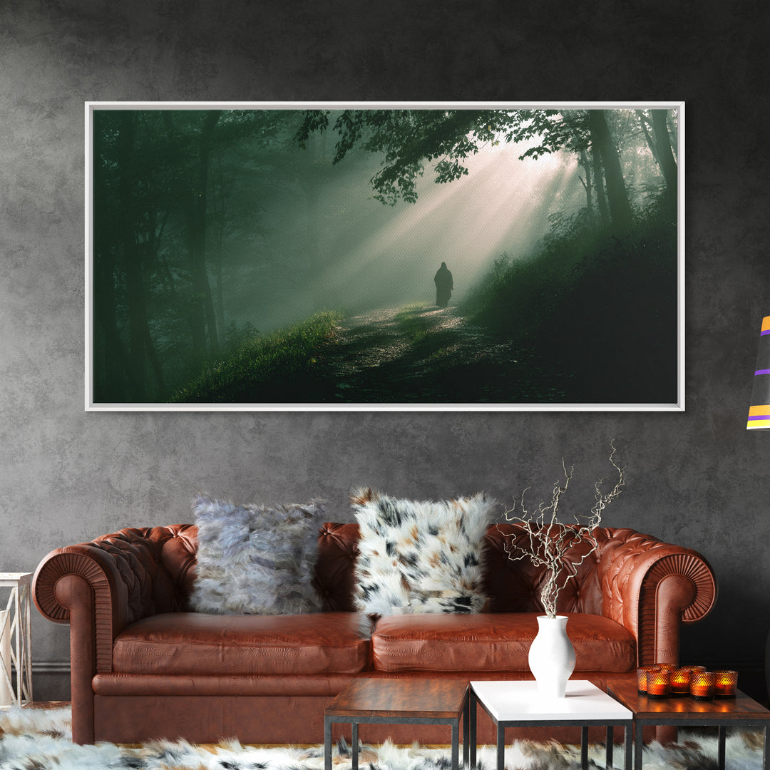Path Of Mercy – Framed Canvas Print – Christian Art Canvas – Moody Christian Art – Jesus Painting – Christian Wall Art – Christian Gift Ide