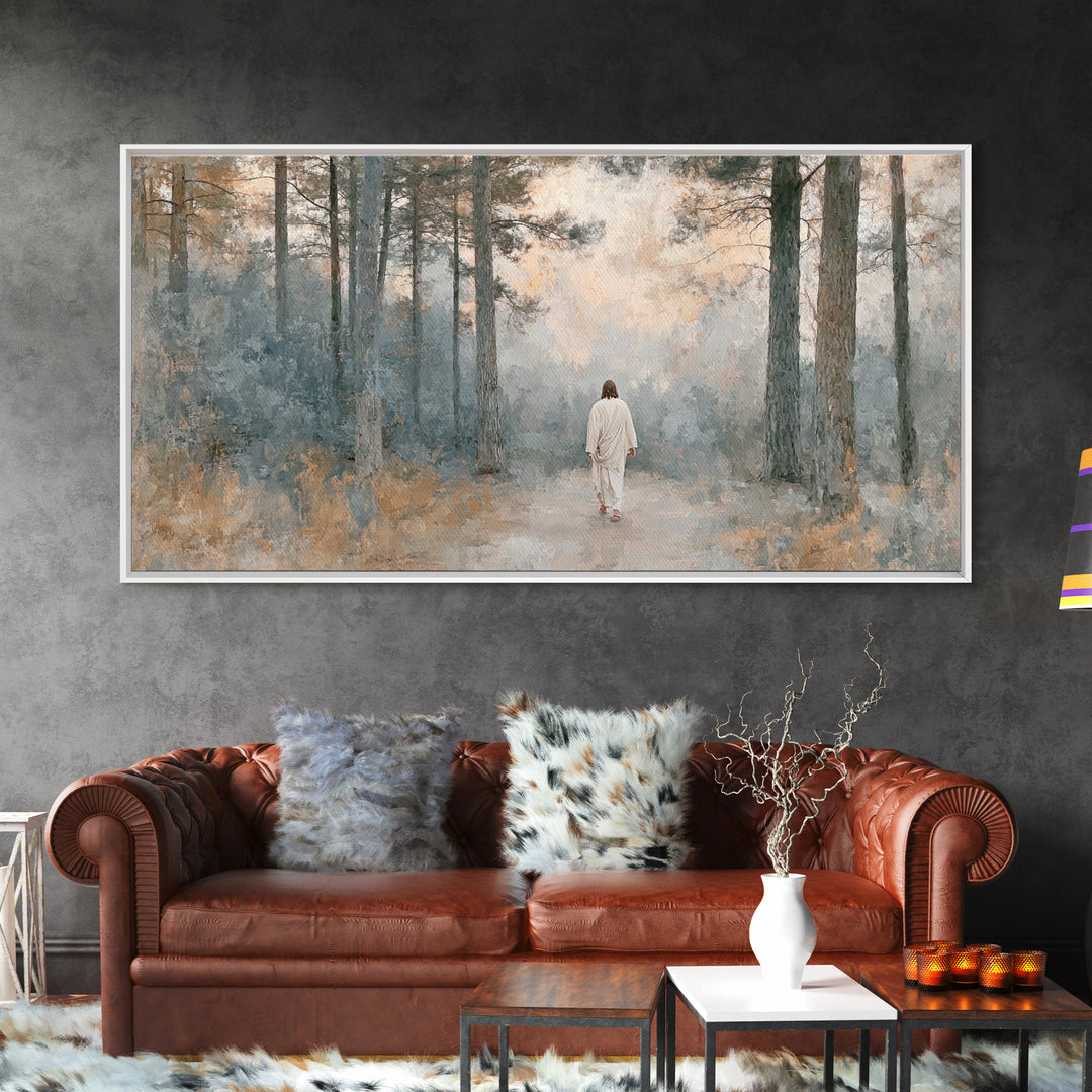 Forest Of Peace – Framed Canvas Print – Christian Art Canvas – Christian Wall Art – Jesus Painting – Subtle Christian Art – Christian Art G