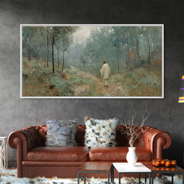 Guided Dawn – Framed Canvas Print – Christian Art Canvas – Large Jesus Painting – Christian Wall Art – Christian Art Print – Subtle Christi