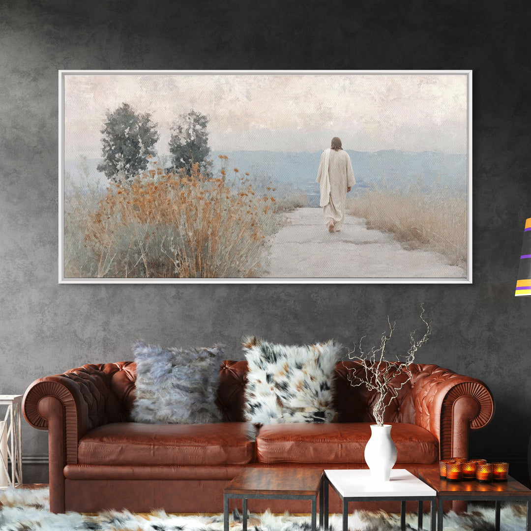 Horizon Of Peace | Framed Canvas Print | Christian Art Canvas | Jesus Painting | Christian Decor | Christmas Art
