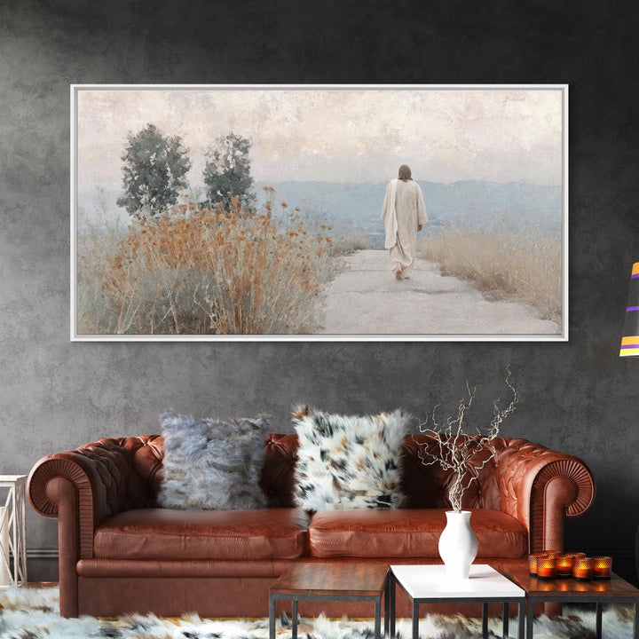 Horizon Of Peace | Framed Canvas Print | Christian Art Canvas | Jesus Painting | Christian Decor | Christmas Art