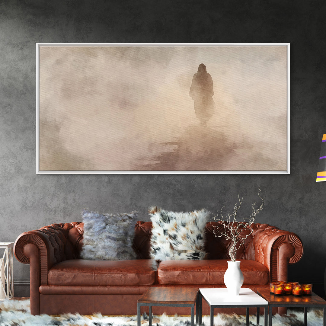 Pathway Of Hope – Framed Canvas Print – Christian Wall Art – Jesus Painting – Christian Art Canvas – Christian Christmas Art