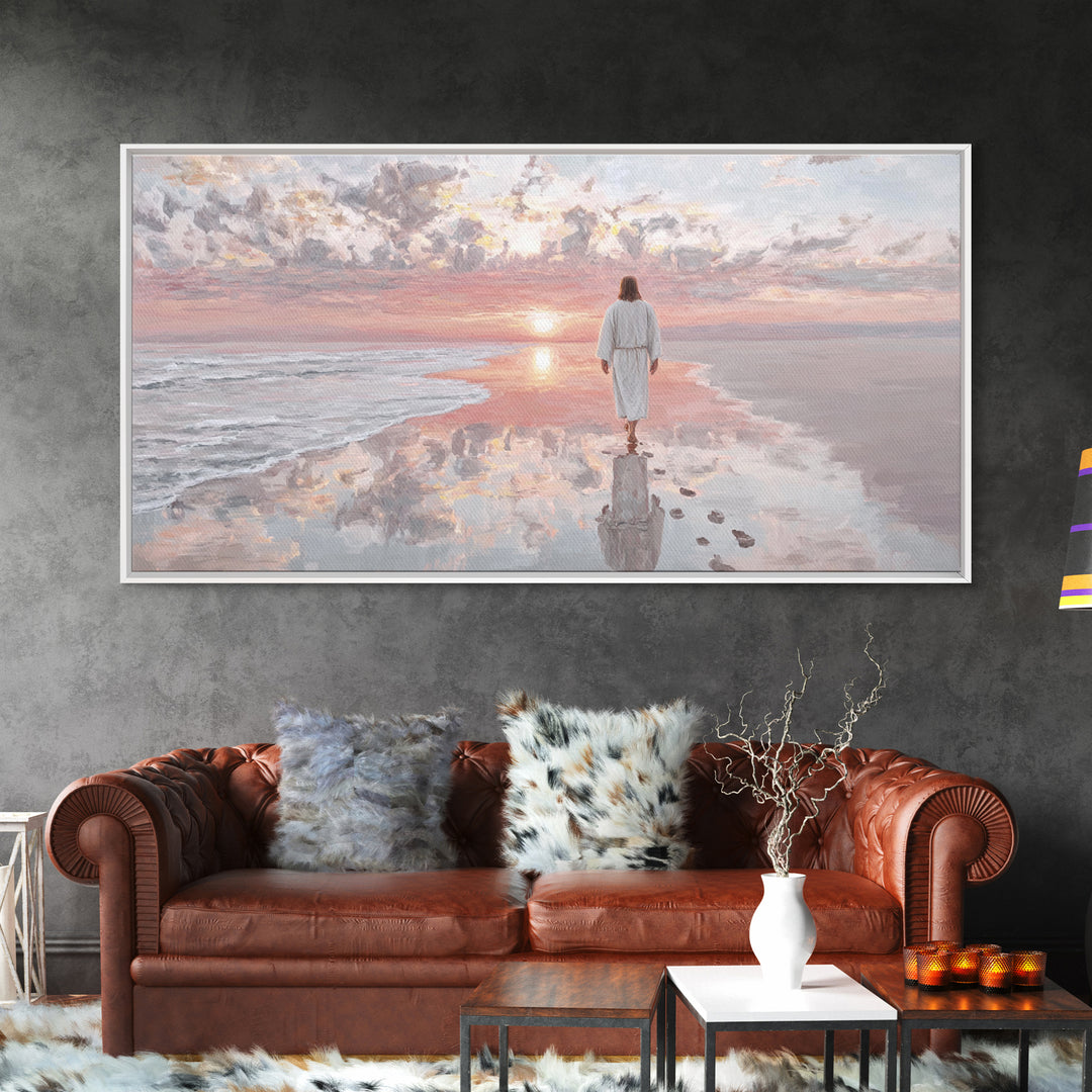 Path Of Grace – Framed Canvas Print – Christian Art Canvas – Jesus Painting – Christian Wall Art – Christmas Art Prints – Christian Decorat