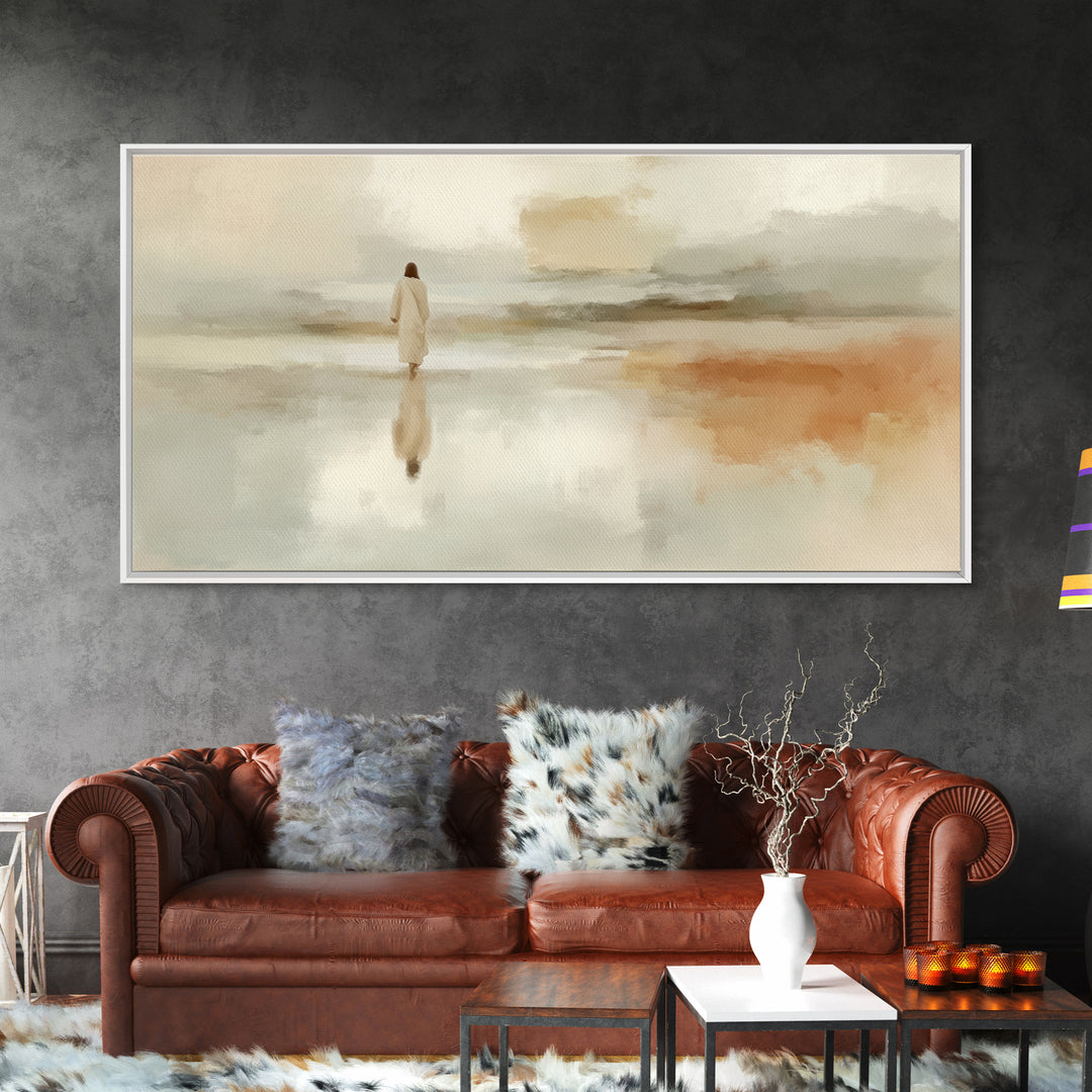 Deserted Grace – Framed Canvas Print – Christian Art Canvas – Subtle Christian Art – Christian Wall Art – Jesus Painting – Christian Art Gi