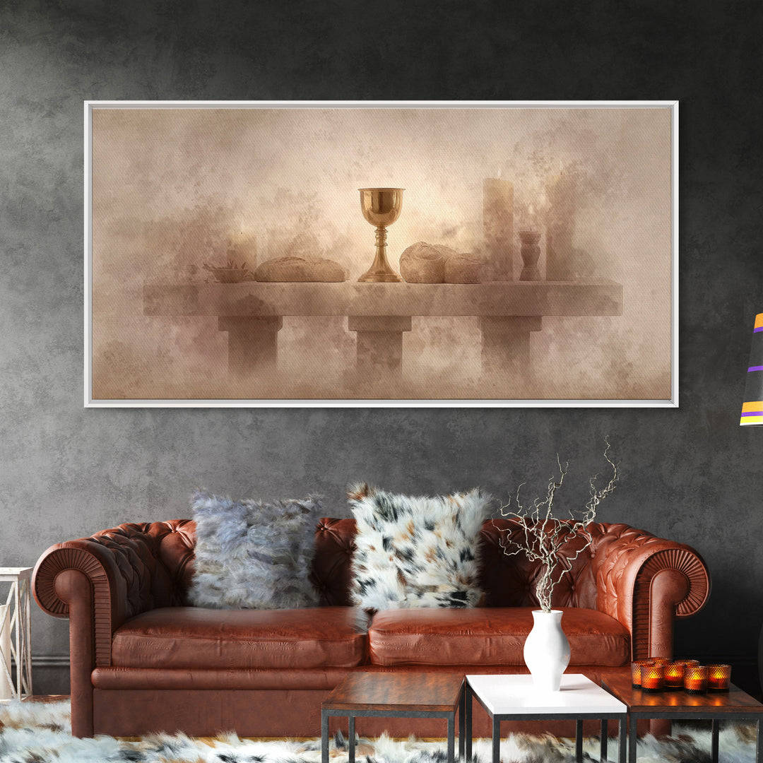 Altar Of Peace – Framed Canvas Print – Christian Wall Art – Subtle Christian Art – Christian Art Canvas – Christian Gift Ideas – Christmas