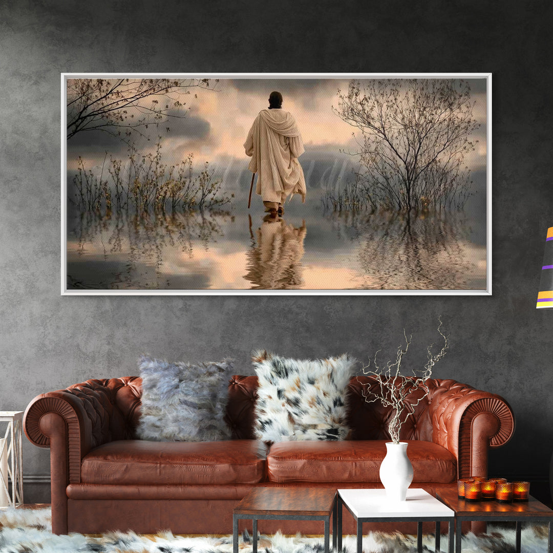 Dawn Of Hope – Framed Canvas Print – Christian Art Canvas – Christian Wall Art – Jesus Painting – Christian Gift Ideas – Christian Christma