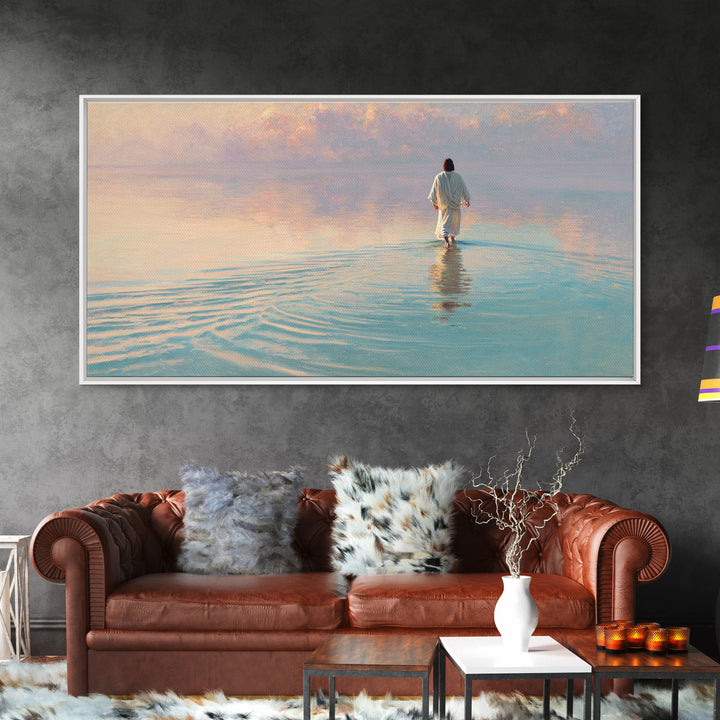 Dawn Of Mercy – Framed Canvas Print – Christian Wall Art – Christian Art Canvas – Jesus Painting – Christian Christmas Art – Christmas Art