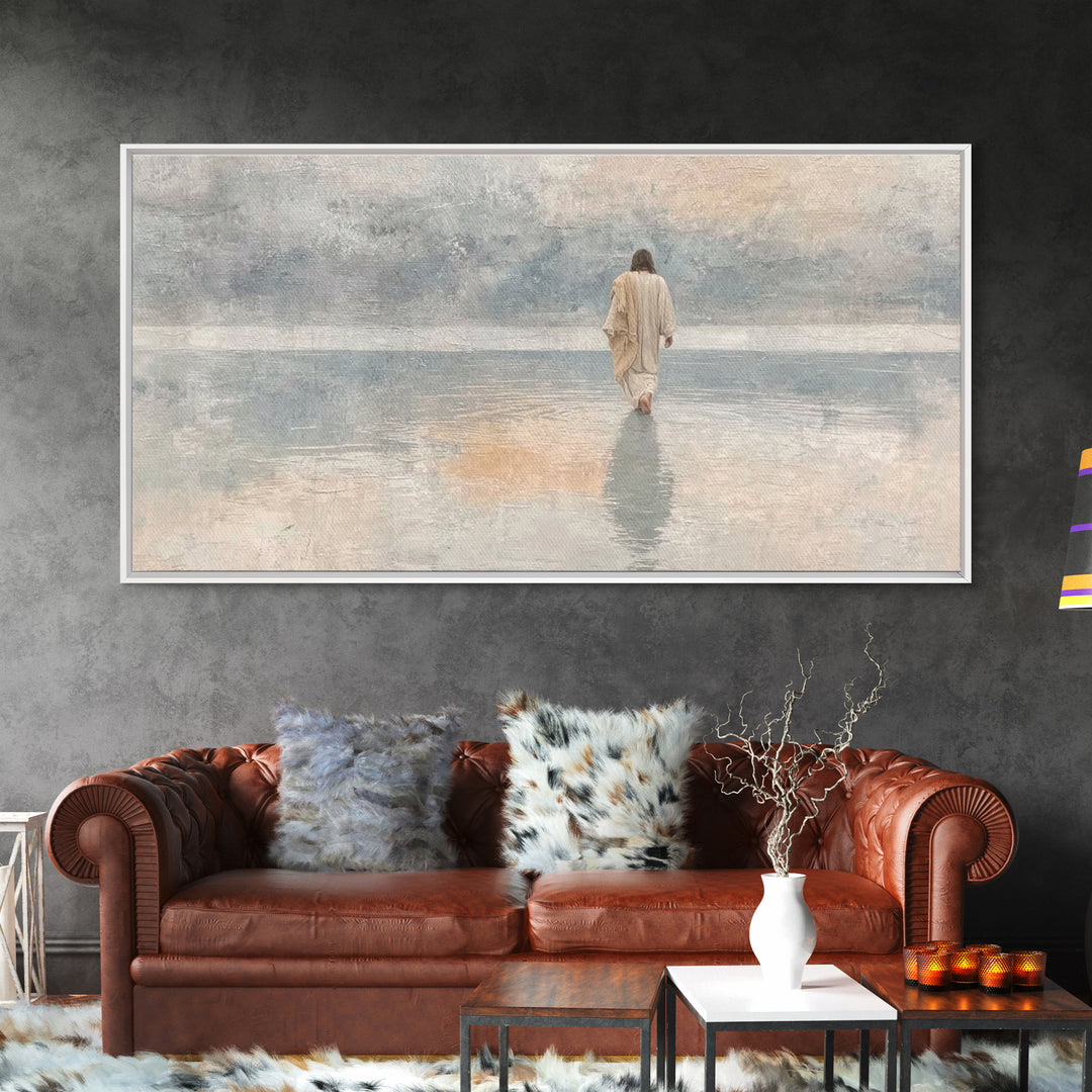 Horizon Of Faith – Framed Canvas Print – Christian Art Canvas – Christmas Art – Jesus Painting – Christian Wall Art – Christian Christmas A