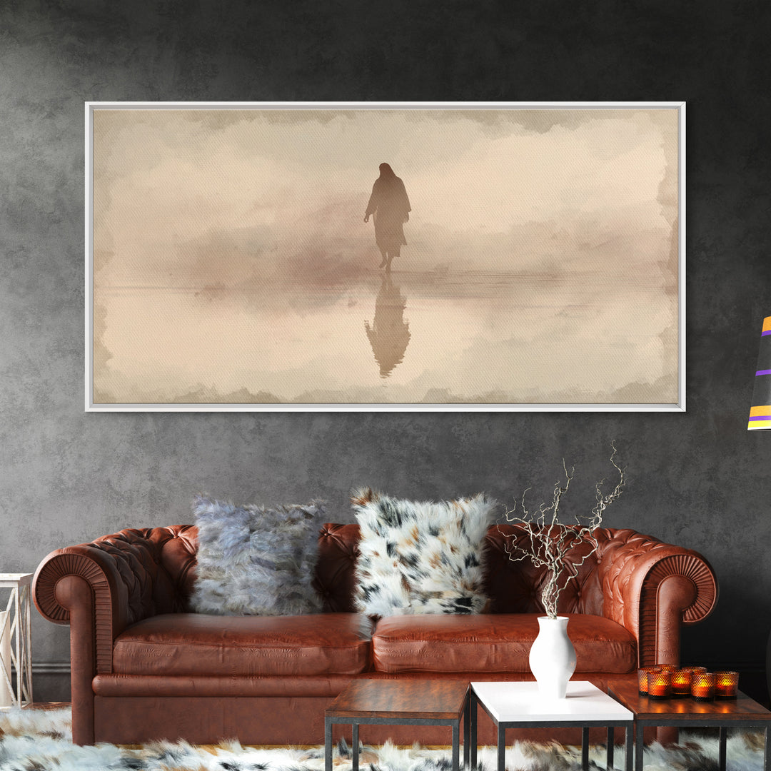Gentle Morning Light – Framed Canvas Print – Christmas Art – Christian Christmas Art – Christian Art Canvas – Christian Wall Art – Jesus Pa