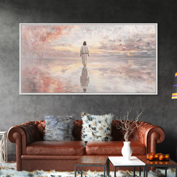 Pathway Of Hope – Framed Canvas Print – Jesus Painting – Christian Wall Art – Christian Christmas Art – Christian Art Canvas – Christmas Ar