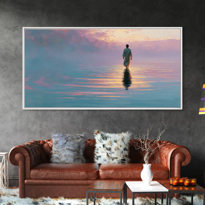 Fields Of Grace – Framed Canvas Print – Christian Wall Art – Christmas Art – Christian Art Canvas – Christian Christmas Art – Jesus Paintin