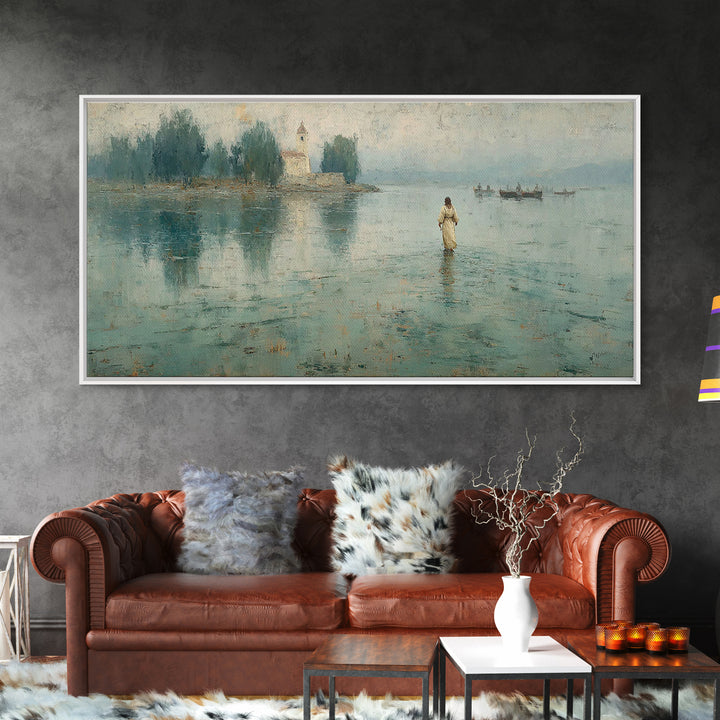 Sky Of Promise – Framed Canvas Print – Christian Christmas Art – Christian Wall Art – Christian Art Canvas – Jesus Painting – Christmas Art