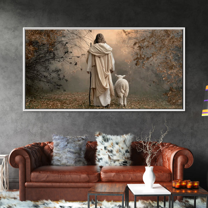 Path Of Peace – Framed Canvas Print – Christian Art Canvas – Christian Gift – Jesus Art Print – Christian Christmas Art – Christian Decor