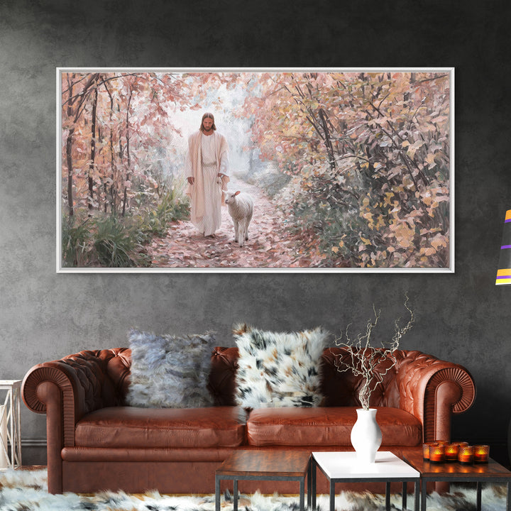 Fields Of Mercy – Framed Canvas Print – Christian Christmas Art – Christian Art Canvas – Jesus Painting – Christian Wall Art – Faith Art