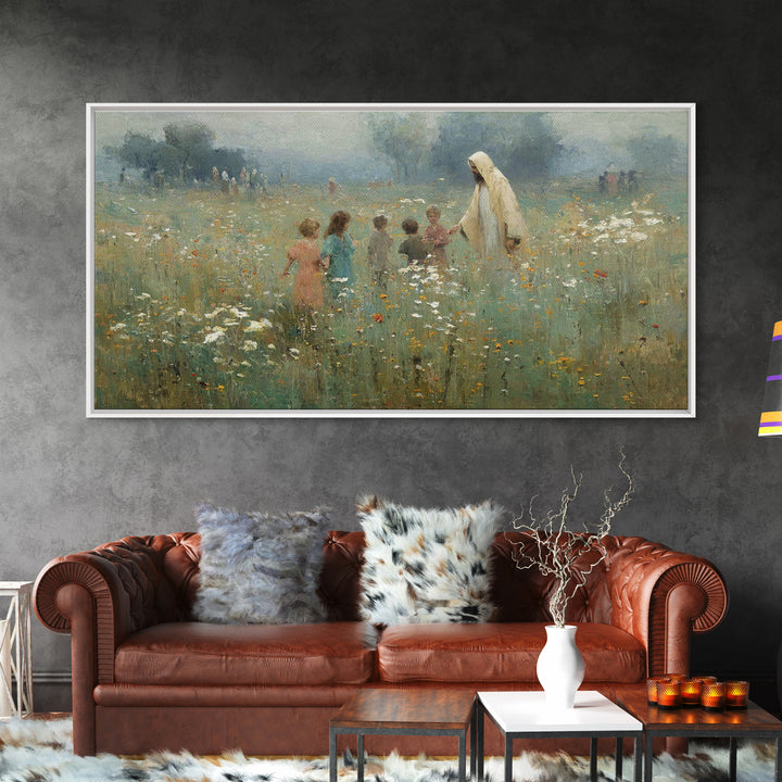 Children Of Light – Framed Canvas Print – Christian Wall Art – Christian Art Canvas – Jesus Painting – Christian Christmas Art – Christian