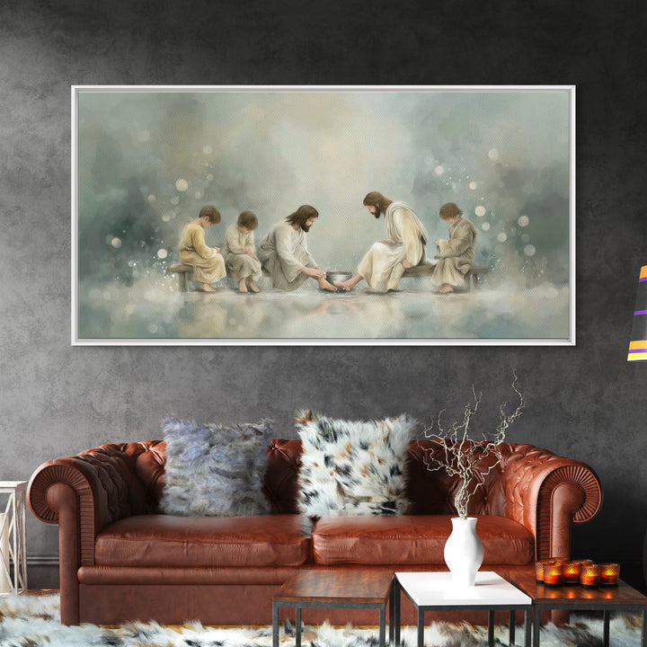 Servant Of Grace – Framed Canvas Print – Christian Wall Art – Jesus Painting – Christian Art Work – Modern Christian Art – Christian Decor