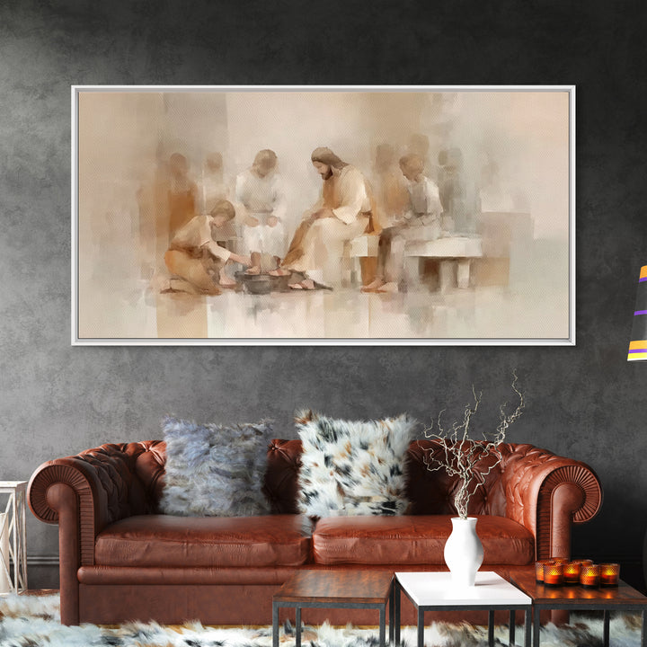 Circle Of Mercy – Framed Canvas Print – Christian Art Canvas – Christian Wall Art – Jesus Painting – Subtle Christian Art – Christian Chris