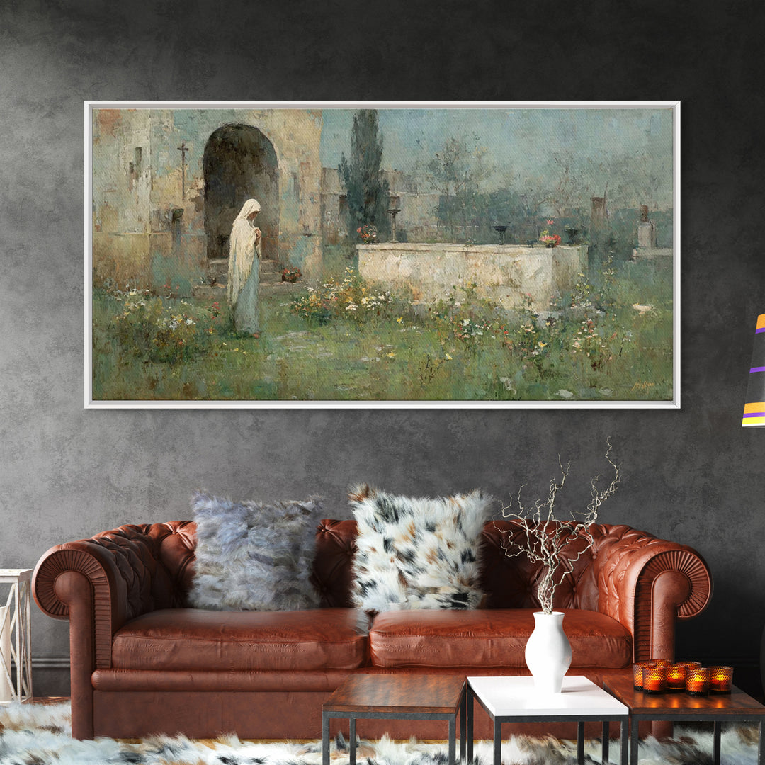 Eternal Bloom – Framed Canvas Print – Christian Wall Art – Large Christian Art – Christmas Art – Christian Art Canvas – Jesus Painting